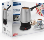 Goldmaster Kahvezade Paslanmaz Çelik Çift Ağızlı 5 Fincan Kapasiteli Elektrikli Cezve BY-5321 - 5