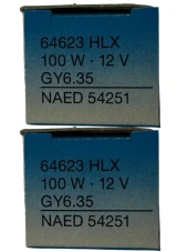 Osram 64623 HLX 100W 12V GY6.35 Duylu EVA Halojen Ampul (2 Adet) - 1