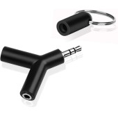 3.5mm Kulaklık Stereo Çoklayıcı Çoğaltıcı Switch Splitter Anahtarlık Adaptör - 1