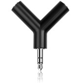 3.5mm Kulaklık Stereo Çoklayıcı Çoğaltıcı Switch Splitter Anahtarlık Adaptör - 2