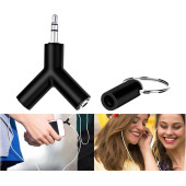 3.5mm Kulaklık Stereo Çoklayıcı Çoğaltıcı Switch Splitter Anahtarlık Adaptör - 3