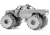 DIY 3D Metal Puzzle Monster Truck Hediyelik Maket 14+Yaş - 2
