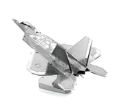 DIY 3D Metal Puzzle F22 Raptor Savaş Uçağı Hediyelik Maket 14+ Yaş - 1