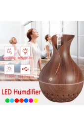 Inovaxis Hava Nemlendirici Oda Buhar Difüzör Makinası Rgb Led Işıklı Yedek Filtreli-açık Kahve - 2