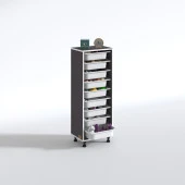 Kenzlife sepetli mutfak dolabı ruberu gri 122x45x30 banyo oyuncak çamaşır beyaz 9 lu sepet thumbnail 2