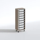 Kenzlife sepetli mutfak dolabı ruberu crd 122x45x30 banyo oyuncak çamaşır beyaz 9 lu sepet thumbnail 3