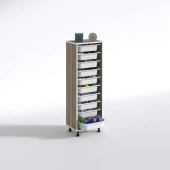 Kenzlife sepetli mutfak dolabı ruberu crd 134x45x30 banyo oyuncak çamaşır beyaz 10 lu sepet thumbnail 2