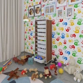 Kenzlife sepetli mutfak dolabı ruberu cvz 134x45x30 banyo oyuncak çamaşır beyaz 10 lu sepet thumbnail 1