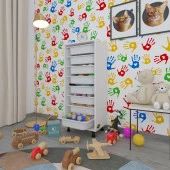 Kenzlife sepetli mutfak dolabı ruberu byz 110x45x30 banyo oyuncak çamaşır beyaz 8 li sepet thumbnail 1