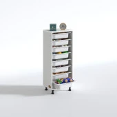 Kenzlife sepetli mutfak dolabı ruberu byz 110x45x30 banyo oyuncak çamaşır beyaz 8 li sepet thumbnail 2