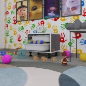 Kenzlife sepetli mutfak dolabı ruberu gri 038x45x30 banyo oyuncak çamaşır beyaz 2 li sepet thumbnail 1