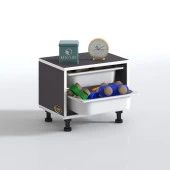 Kenzlife sepetli mutfak dolabı ruberu gri 038x45x30 banyo oyuncak çamaşır beyaz 2 li sepet thumbnail 2