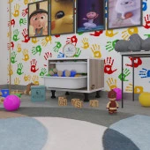 Kenzlife sepetli mutfak dolabı ruberu crd 038x45x30 banyo oyuncak çamaşır beyaz 2 li sepet thumbnail 1