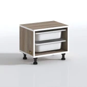 Kenzlife sepetli mutfak dolabı ruberu crd 038x45x30 banyo oyuncak çamaşır beyaz 2 li sepet thumbnail 3