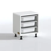 Kenzlife sepetli mutfak dolabı ruberu byz 050x45x30 banyo oyuncak çamaşır beyaz 3 lü sepet thumbnail 3