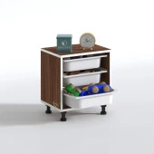 Kenzlife sepetli mutfak dolabı ruberu cvz 050x45x30 banyo oyuncak çamaşır beyaz 3 lü sepet thumbnail 2