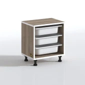 Kenzlife sepetli mutfak dolabı ruberu crd 050x45x30 banyo oyuncak çamaşır beyaz 3 lü sepet thumbnail 3