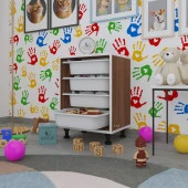 Kenzlife sepetli mutfak dolabı ruberu cvz 062x45x30 banyo oyuncak çamaşır beyaz 4 lü sepet thumbnail 1