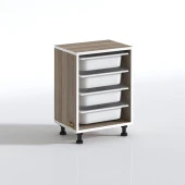 Kenzlife sepetli mutfak dolabı ruberu crd 062x45x30 banyo oyuncak çamaşır beyaz 4 lü sepet thumbnail 3