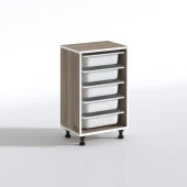 Kenzlife sepetli mutfak dolabı ruberu crd 074x45x30 banyo oyuncak çamaşır beyaz 5 li sepet thumbnail 3