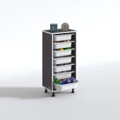 Kenzlife sepetli mutfak dolabı ruberu gri 098x45x30 banyo oyuncak çamaşır beyaz 7 li sepet thumbnail 2