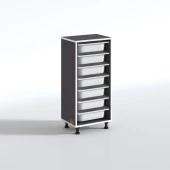 Kenzlife sepetli mutfak dolabı ruberu gri 098x45x30 banyo oyuncak çamaşır beyaz 7 li sepet thumbnail 3