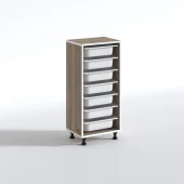 Kenzlife sepetli mutfak dolabı ruberu crd 098x45x30 banyo oyuncak çamaşır beyaz 7 li sepet thumbnail 3