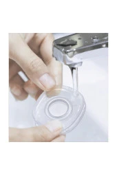 61333  Jel Ped Yapışkanlı Araç Telefon Tutucu Kaydırmaz Yıkanabilir Silikon Nano Gel Pad - 5