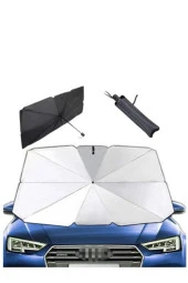 Universal Tüm Araçlar Için Araba Ön Cam Güneşlik Katlanabilir Güneşlik Şemsiye Ön Cam Gölgelik - 1