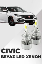 11194  Honda Civic Vtec 2 2004-2012 Şimşek Etkili Sis Led Xenon Far Ampulü - 1