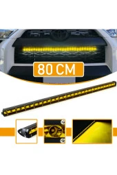 41101  Cree 30 Led 90w Yayıcı Delici Ince Sarı Off Road Led Bar 80 cm - 1