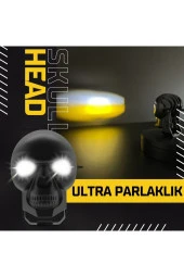41556 Skull Head Özel Tasarım Motosiklet Sis Lambası 1 Adet - 3