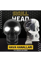 41556-A2 Skull Head Özel Tasarım Motosiklet Sis Lambası 2 Adet - 1