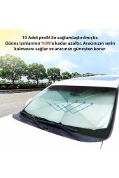 Araba Gunes Golge Koruyucu Semsiye Oto On Cam Guneslık - 2