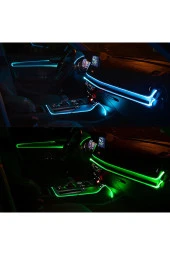 21302 Rgb Araç Içi Atmosfer Ambiyans Ip Neon Torpido Led 5 Metre usb girişli - 3
