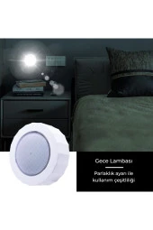 21151 3 Renk Mıknatıslı Dokunmatik Led Atmosfer Lamba - 1