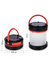 21291 Usb Şarj Özellikli Solar Akordeon Beyaz Led Kamp Lambası - 2
