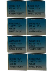 Osram 64633 150W 15V G6.35 Duylu Halojen Ampul (8 Adet) - 1