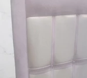 Başlık 90309 DK Çift Kişi 150 Tay Tüyü Kumaş Windows Model Açık Lila Krem Renk - 4