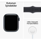Apple Watch Series 8 Gps + Cellular 41MM Midnight Aluminium Case With Midnight Sport Band - Regular MNHV3TU/A - 3