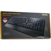 Everest KB-R61 BRIGHT Siyah USB 3 Renk Aydınlatmalı Q Sabit Bilek Destekli Gaming Oyuncu Multimedia Klavye - 2