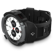 Spigen Samsung Galaxy Watch 4 Classic (42mm) ile Uyumlu Kılıf Rugged Armor Black - ACS03833 - 3
