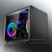 Raijintek METIS EVO Black Tempered Glass Mini ITX Performans Kasası (RJ 0R20B00160) - 1