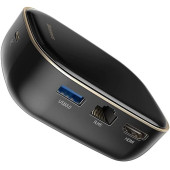 Baseus, Çok Fonksiyonlu Bilgisayar/Telefon Hub Adaptörü, Siyah, Giriş: USB Type C,Seyahat Boy - 2