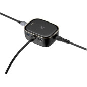 Baseus, Çok Fonksiyonlu Bilgisayar/Telefon Hub Adaptörü, Siyah, Giriş: USB Type C,Seyahat Boy - 4