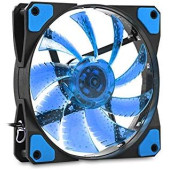 Evercool CS1230B 120-120-25mm Mavi Işıklı Kasa Fanı - 2