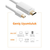 Ugreen Mini Displayport HDMI Dönüştürücü Kablo 3 Metre 10419 - 2