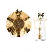 Çay Seti Çay Bardağı Takımı 6 Kişilik Kelebek Siyah - 3