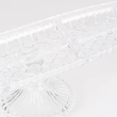 Ayaklı Kase Bölmeli Şeffaf Orta Sunumluk - 3