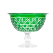 Ayaklı Meyvelik Borcam Sunum Kasesi Büyük Yeşil Renk - 1